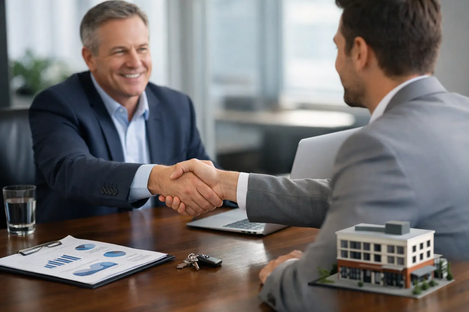 Businessmen shaking Hands